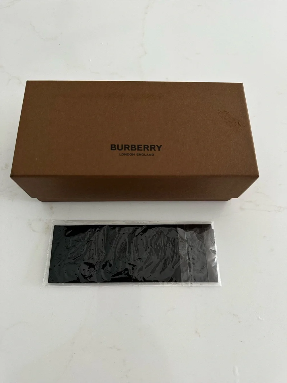 Burberry Brown Box with Black Accessory Sleeve